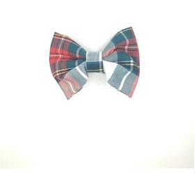 Resim Tedz Collection Mordino Yeşil Beyaz Ekoseli Büyük Papyon Model Saç Tokası Çok Renkli 