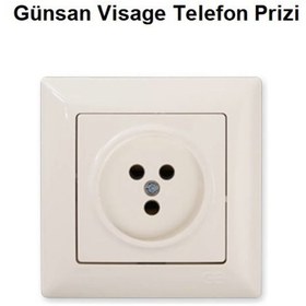 Resim Günsan Visage Renkli Telefon Prizi Çerçeveli 