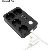 Resim AyrStore 4’lü Priz U314 