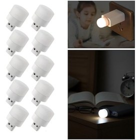 Resim Buffer Usb Mini Top Led 10 Lu Aydınlatma Seti Sıcak Renkli Gece Lambası, Enerji Tasarruflu Mikro Led Işıklar Açık Bej 