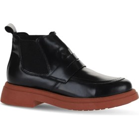 Resim Bueno Shoes Siyah Pembe Açma Deri Kadın Düz Bot 01WZ4002 01WZ4002 