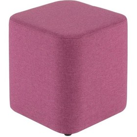 Resim Lüks Puzzle Küp Puf Pembe 