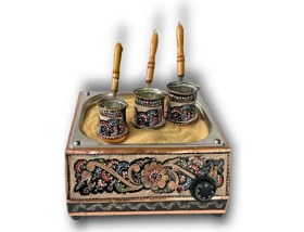 Resim Airobazar Kumda Kahve Makinesi -Kumda Türk Kahvesi Makinesi-Bakır Kahve Makinesi-34*35*16 