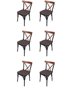 Resim Mutfak Sandalyesi Ahşap Tonet Sandalye Cafe Sandalyesi 6 ADET 