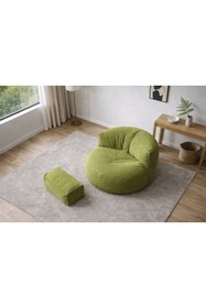 Resim PATARA HOME Mila Modell Puff & Armut Koltuk 2'li Relax Koltuk 