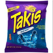 Resim Takis Blue Heat Chili Pepper And Lime Tortilla Chips 4oz (113gm) 