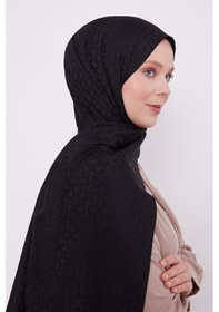 Resim Levidor Siyah S Desen Blue Jakar Şal Siyah 