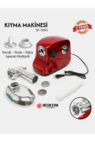 Resim Sonifer SF-5003 Ultra Teknoloji 1500 W Et Kıyma Makinesi Sucuk - İçli Köfte Aparatı Hediyeli-2 YIL GARANTİLİ 