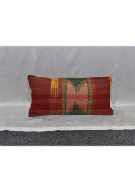 Resim Zehra Abla Halı Yeni El Dokuma Dekoratif Lumbar Kilim Kırlent Yastık Kılıfı 6644 Çok Renkli 