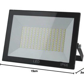 Resim E&D Collection T.M.Q.G 50 Watt Led Projektör (Tüm Renkler) IP66 Su ve Toz Geçirmez (Kırmızı) 