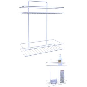 Resim Metaltex İki Katlı Geniş Banyo Rafı (-M784222) 