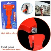 Resim Genel Markalar Oto İmdat Çekici Cam Kırıcı + Kemer Kesici 