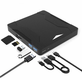 Resim Techtic Harici Dvd Sürücüsü Usb 3.0 Type-c Sessiz Cd Dvd Okuma 