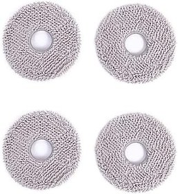 Resim ECOVACS Yıkanabilir Paspas Pedleri 4 ADET DEEBOT X2 Omni/ T20 Omni/ T10 Omni/X1 Omni/X1 Turbo Serisi Robot Vakum ve Paspas Temizleyici, Gri 