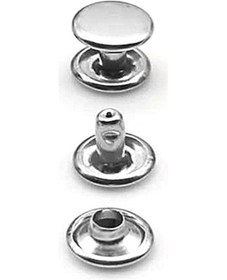 Resim 9 Mm 33,5 No Gümüş Renk Perçin Rivet 30 Adet Gümüş 