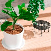 Resim 1/2 Set Kedi ve Çocuk Geçirmez Bitki Saksı Koruyucu Kapak - Ayarlanabilir Kesilebilir Tasarımlı Dayanıklı Plastik İzolasyon Matı, İç Mekan/Dış Mekan Kullanımı için, Ev İçi Bitki Güvenliği | Basit Fonksiyonel Tarz 