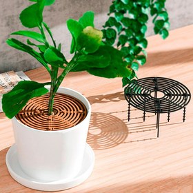 Resim 1/2 Set Kedi ve Çocuk Geçirmez Bitki Saksı Koruyucu Kapak - Ayarlanabilir Kesilebilir Tasarımlı Dayanıklı Plastik İzolasyon Matı, İç Mekan/Dış Mekan Kullanımı için, Ev İçi Bitki Güvenliği | Basit Fonksiyonel Tarz 