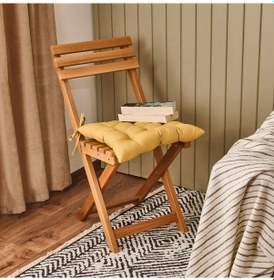 Resim Soft Traum Sandalye Minderi - Hardal - 40x40 Cm Çok Renkli 