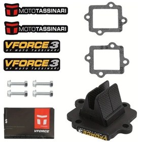 Resim Tongdashop Vforce 3 Reed Valve Kit Karbon Fiber Yamaha 50 Yq Aerox R E2 Jog 50 Cy50 Vs107-1 