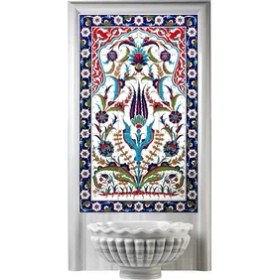 Resim Armada Çini 60x100 Cm ED 624 Hançerli Türk Hamamı Çini Pano 