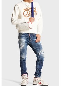 Resim Dsquared2 Erkek Kot Pantolon S71lb1365 S30342 470 Lacivert 