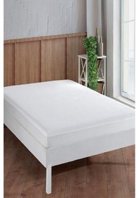 Resim Bebesi Pamuk Fitted Alez 200x200+30 Cm Sıvı Geçirmez Lastikli Battal Boy Xl Beyaz 