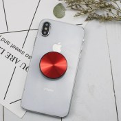 Resim GongtuShop Katlanır Kırmızı Stil 1 Adet Metal Plaka Yuvarlak Cep Cep Telefonu Katlanır Streç Braket Telefon Tutucu Desteği (Yurt Dışından) 