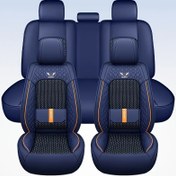 Resim 1 Adet Tekli Koltuk/5 Parça Tam Set Nefes Alabilen PU Deri Araç Koltuğu Kılıfı - 5 Kişilik Sedan ve SUV Modelleri İçin Yüksek Kaliteli Su Geçirmez ve Çizilmeye Dayanıklı Tüm Mevsim Araç Koltuk Kılıfları 