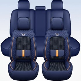 Resim 1 Adet Tekli Koltuk/5 Parça Tam Set Nefes Alabilen PU Deri Araç Koltuğu Kılıfı - 5 Kişilik Sedan ve SUV Modelleri İçin Yüksek Kaliteli Su Geçirmez ve Çizilmeye Dayanıklı Tüm Mevsim Araç Koltuk Kılıfları 