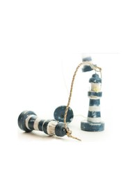 Resim Dekoratif Ahşap Deniz Feneri 5'Li, Salkım 