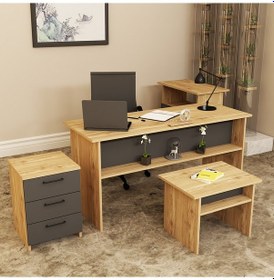 Resim KALENDER DEKOR MERKÜR-1-2-3-4 OFİS BÜRO MASASI TAKIMI MRK06 