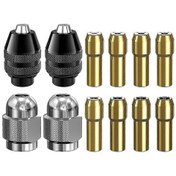 Resim Dremel İçin Yedek Pens Seti, 12 Adet 1/32 İla 1/8 İnç Matkap Ucu Gösterildiği Gibi 