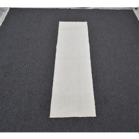 Resim Zehra Abla Halı Yeni El Dokuma Ender Ak Pamuklu Yörük Mini Yolluk Kilim 6316 