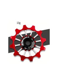 Resim Dashanshop Meroca 12t Seramik Dişli Zincir Guide Tekerlek Kırmızı 7-11 Vites Uyumlu Kırmızı 