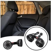 Resim Novahub Araba Usb Yastık Fanı 360 Döndürülebilir 3. Vites Şarjlı Kaliteli Araba Aksesuarı 