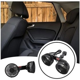 Resim Novahub Araba Usb Yastık Fanı 360 Döndürülebilir 3. Vites Şarjlı Kaliteli Araba Aksesuarı 