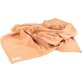 Resim Hazel Coral 4 Katlı Müslin Bebek Örtüsü & Battaniyesi Bej 