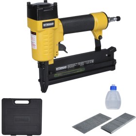 Resim RTRMAX RTM0124 Havalı U Zımba ve Çivi Çakma Tabancası 10-50 / 16-40 Çantalı 