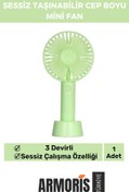 Resim Armoris Yeni Nesil Usb Şarjlı 3 Kademeli Sessiz Taşınabilir Mini Fan Pervaneli Soğutucu Küçük Vantilatör 