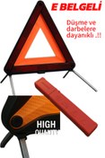 Resim Addent Tüv Onaylı E Belgeli Üçgen Reflektör 2 Adet | Kırılmaya Dayanıklı | Ihracat Kalitesi 