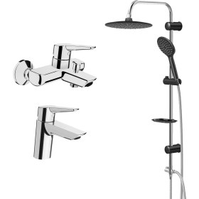 Resim Artema Solid S Banyo Batarya Seti, Valtemo Tepe Duş Takımı 5280 