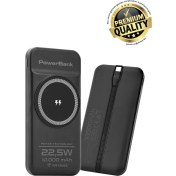 Resim 22,5W 10.000MAH Kablosuz ve Kablolu Şarj Özellikli Powerbank 