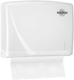 Resim Rulopak R-1317TB Havlu Dispenseri, Plastik, Transparan Beyaz 