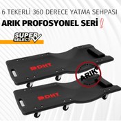 Resim DHT 6 Tekerli 360 Derece Profosyonel Yatma Sehpası 