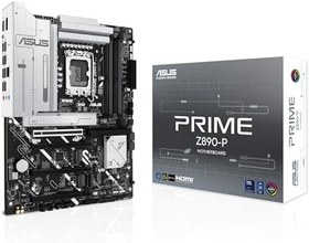 Resim ASUS PRIME Z890-P Intel Z890 LGA1851 DDR5 8400 DP HDMI Type-C 4x M2 USB3.2 AURA RGB 2.5Gbit LAN ATX 14+1+2+1 Güç Aşamaları, ASUS AI Teknolojieri, Easy PC DIY Anakart 
