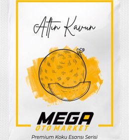 Resim 2'li Paket Araba Havalandırma Klima Koku Klipsi Yedek Kartuş Pedi 5 Ad. Premium Altın Kavun 