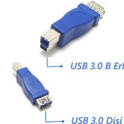 Resim Maviaybilisim Usb 3.0 A Dişi / Usb B Erkek Dönüştürücü 