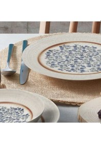 Resim Porselen Atina 24 Parça Yemek Seti Reaktif Kapalı Kutu Dg 22153 Krem 