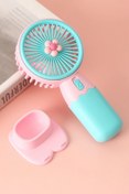 Resim Wexta Taşınabilir Mini Fan Soğutucu Masa Üstü Vantilatör Usb Şarjlı Pratik 