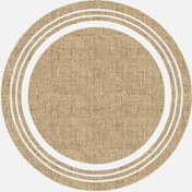Resim Concepta Yuvarlak Jüt Kilim J1018 100x100 cm 